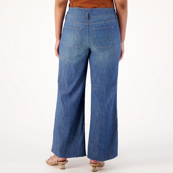 NYDJ Teresa Wide Leg Jeans With High Rise - Fantasy (20W) a591713 - Picture 2 of 3